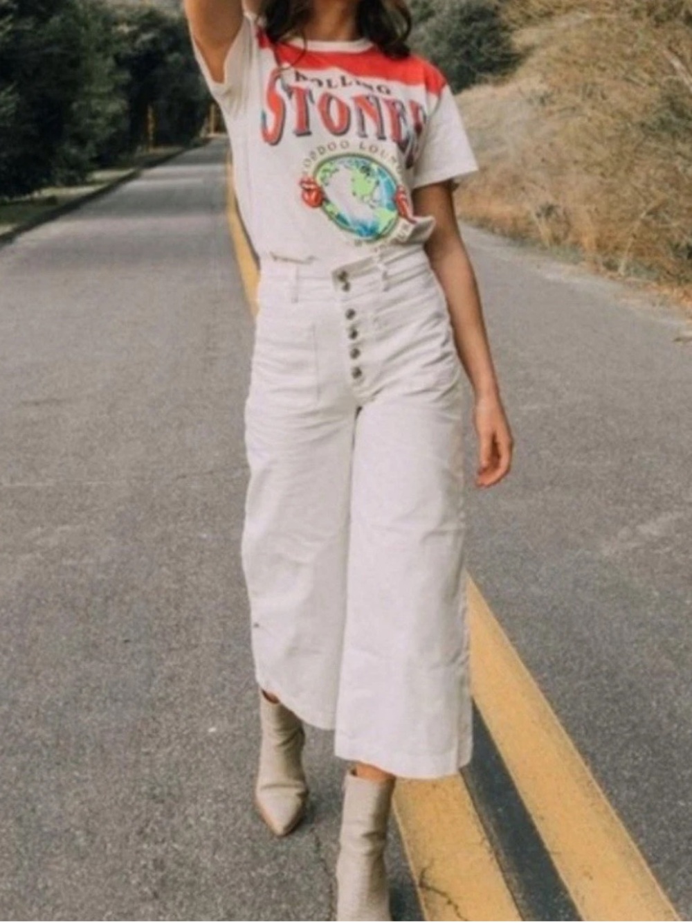 We The Free Colette Wide Leg/High Rise Jeans